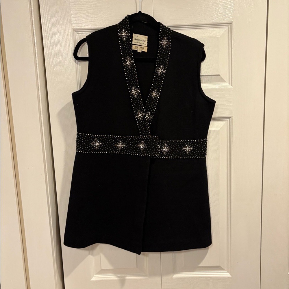 Black Embellished Vest